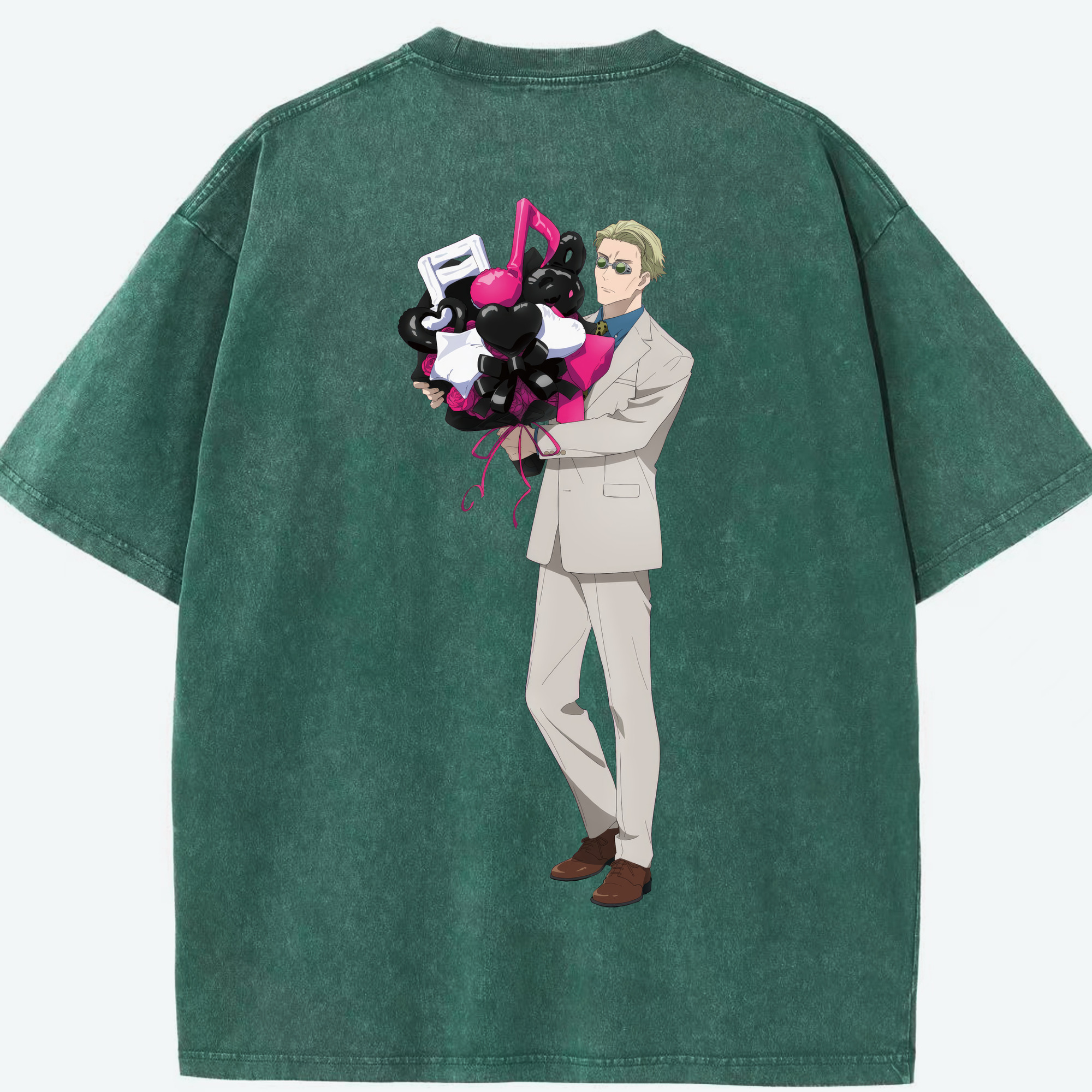 （画像用） 呪術廻戦 Jujutsu Kaisen 綿100% ヴィンテージ風 半袖Tシャツ（背面プリント）